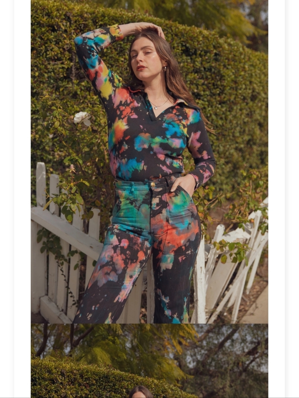 Big Bud Press Fisherman Polo in Rainbow Magic Waters